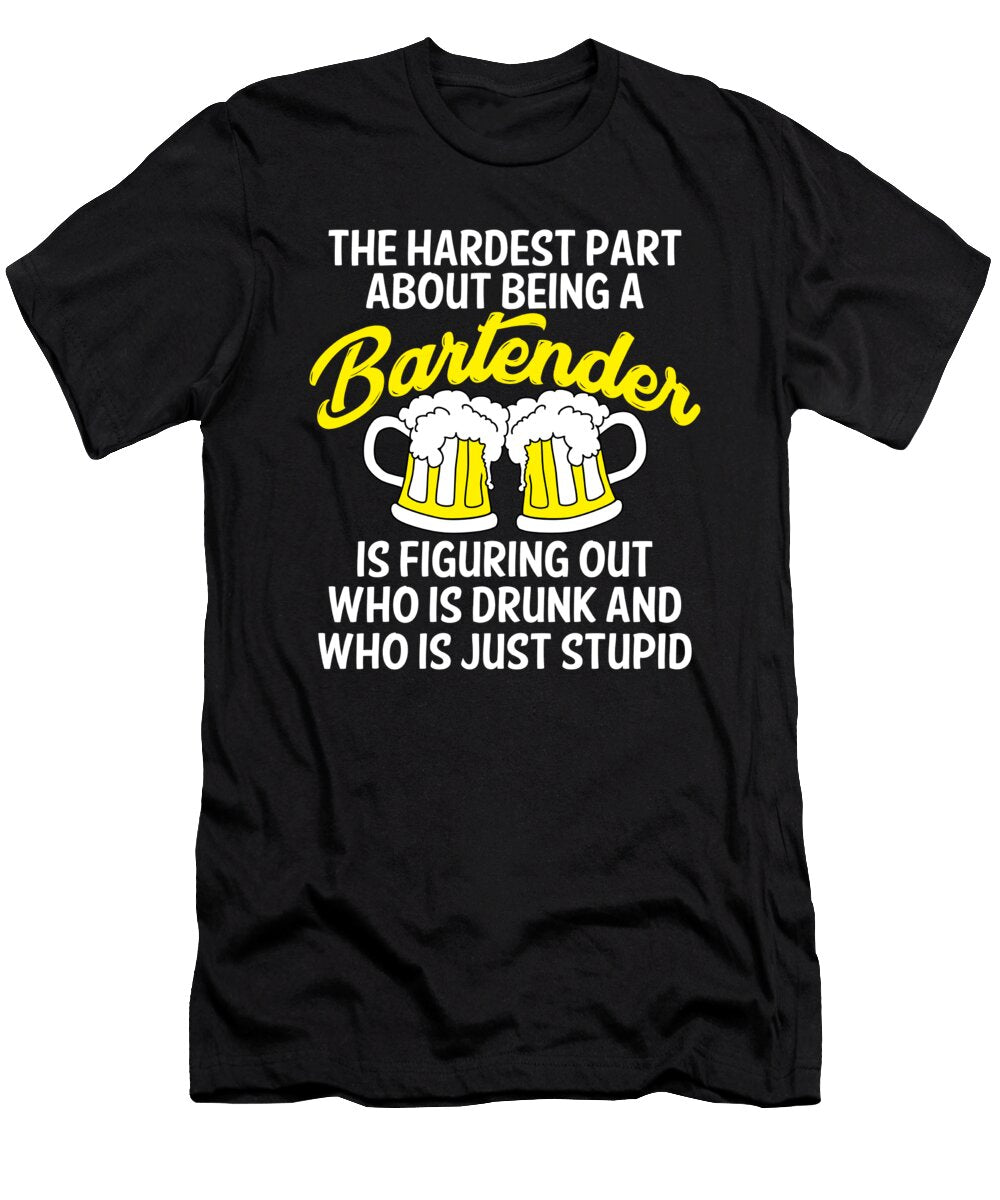 19 Bartender Barmaid Cocktail Occupation Bar Pub Gift Muc Designs T-Shirt