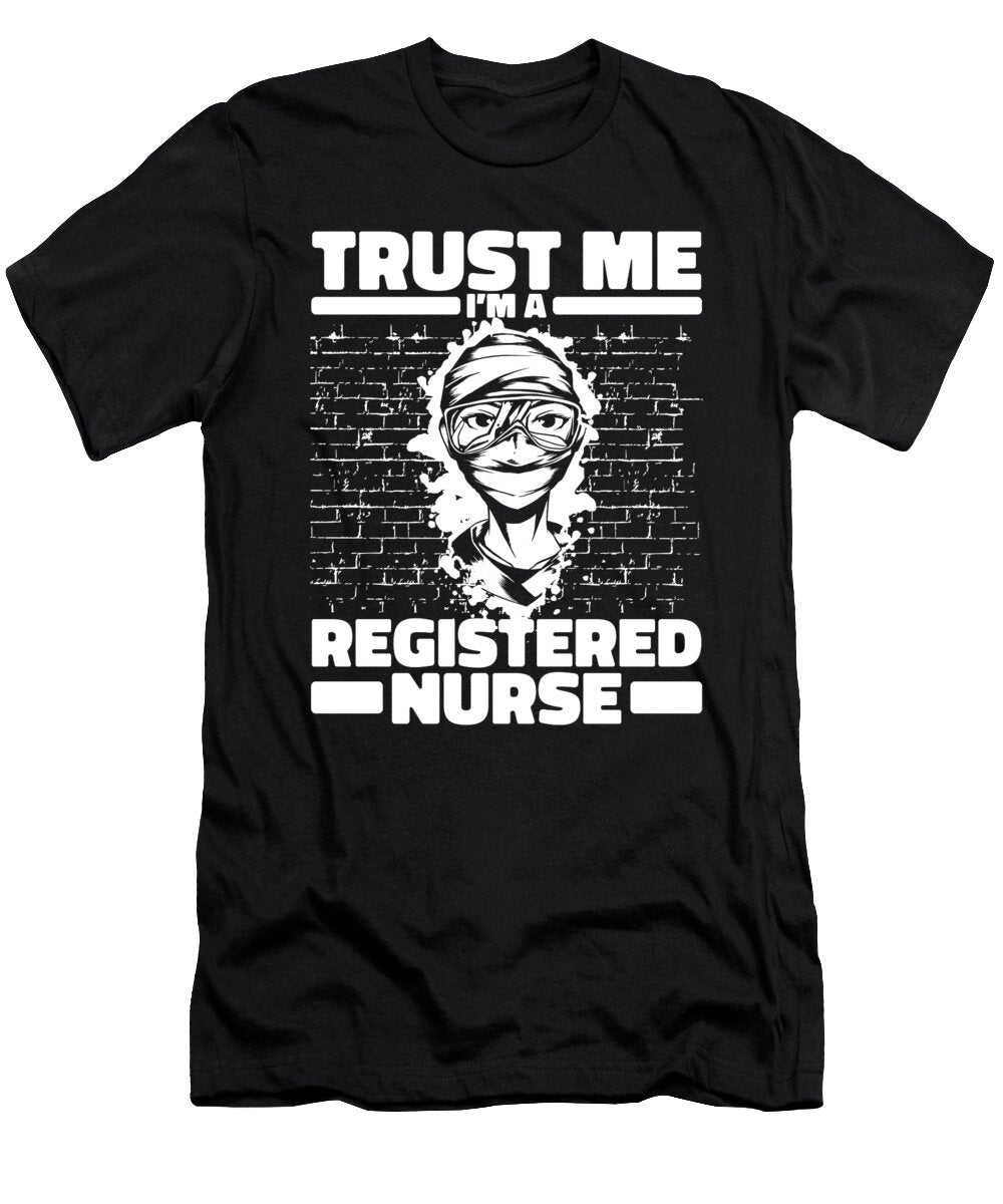 19 Nursing Caretaker Hospital Registered Nurse Crazy Squirrel T-Shirt