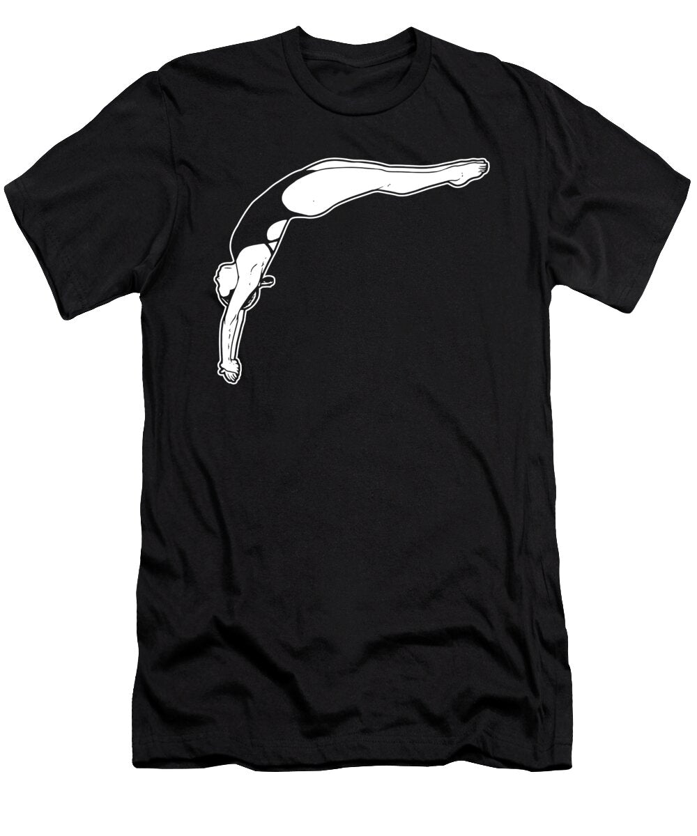 19 Platform Diver Springboard Diving Crazy Squirrel T-Shirt