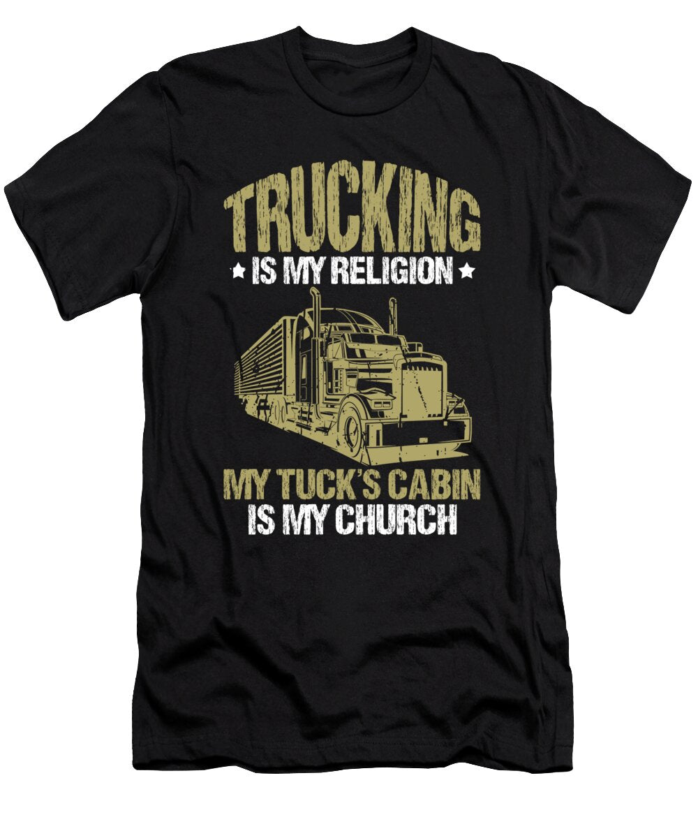 19 Truck Driver Trucking Trucker Crazy Squirrel T-Shirt