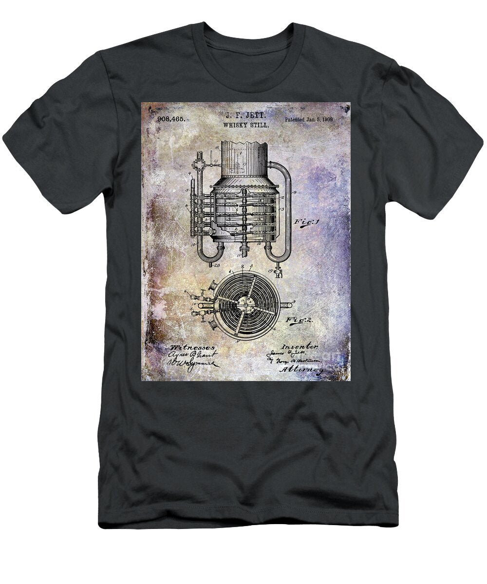 1909 Whiskey Still Patent Jon Neidert T-Shirt