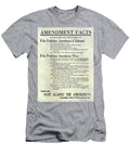 1910 Prohibition Amendment Facts Jon Neidert T-Shirt