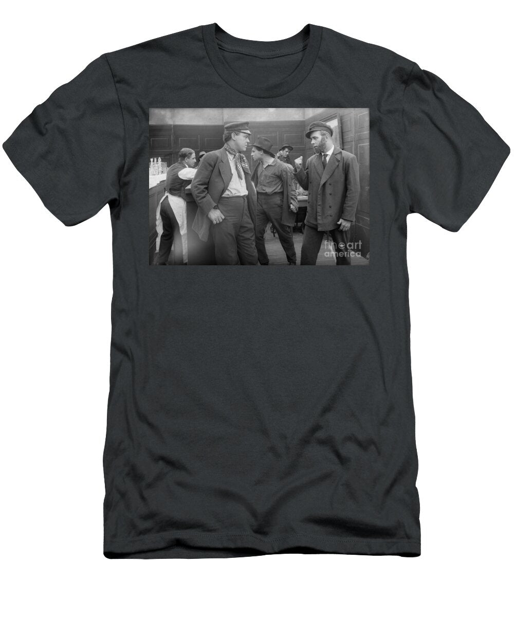 1910s Men in Seaport Saloon About to Engage in Camerique T-Shirt