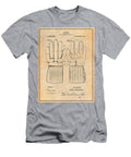 1914 Hockey Gloves Antique Paper Patent Print Greg Edwards T-Shirt