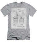 1914 Hockey Gloves Gray Patent Print Greg Edwards T-Shirt