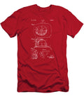 1932 Fireman Helmet Artwork Red Nikki Marie Smith T-Shirt
