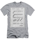1934 Hockey Stick Patent Print Gray Greg Edwards T-Shirt