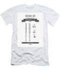 1939 Baseball Bat Patent Drawing Aged Pixel T-Shirt