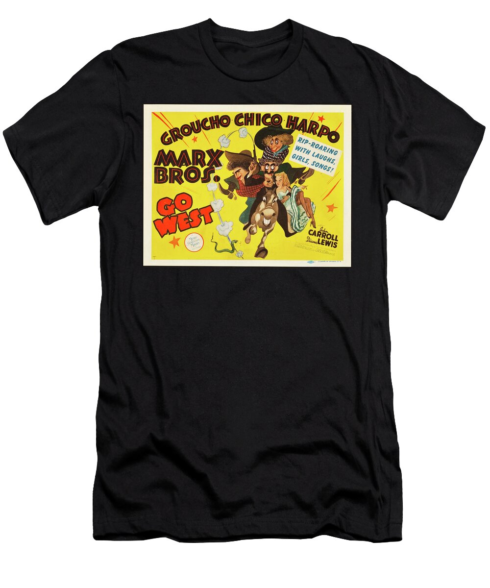1940 Go West Movie Poster T-Shirt