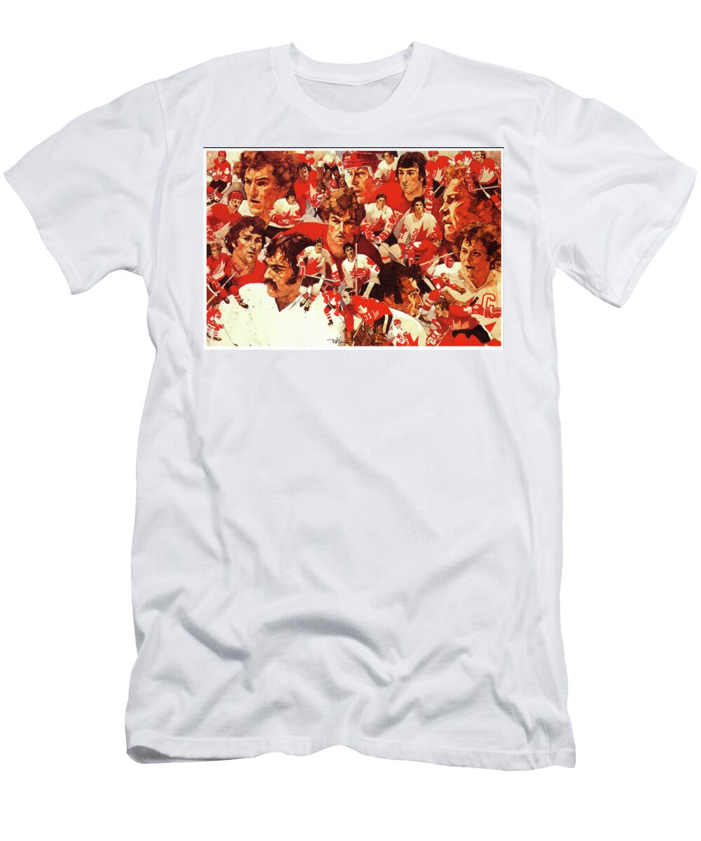 1976 Canada Cup Hockey Team Big 88 Artworks T-Shirt
