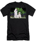 1990s White Standard Poodle Dogs Adult Animal Images T-Shirt