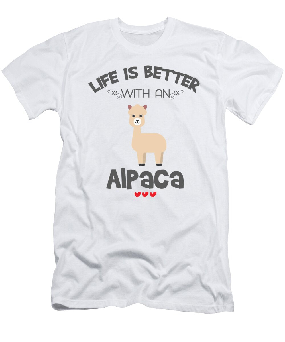 2 Alpaca Lover Gift Life Is Better with an Alpaca Gift James C T-Shirt