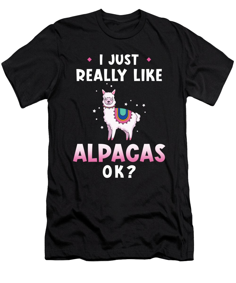 2 Alpaca Saying Funny Manuel Schmucker T-Shirt