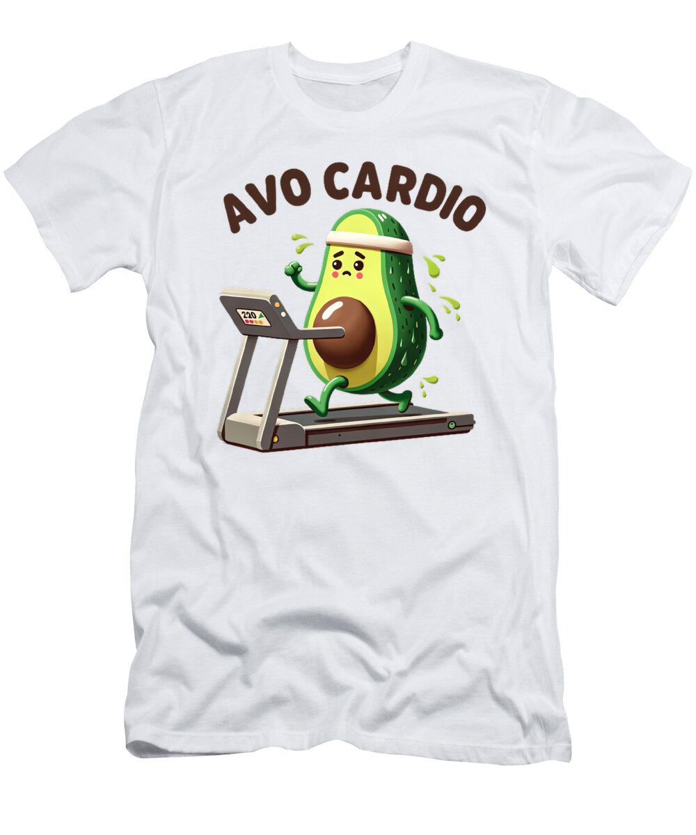 2 Avocado Lover Fitness Enthusiast Design Maximus Designs T-Shirt