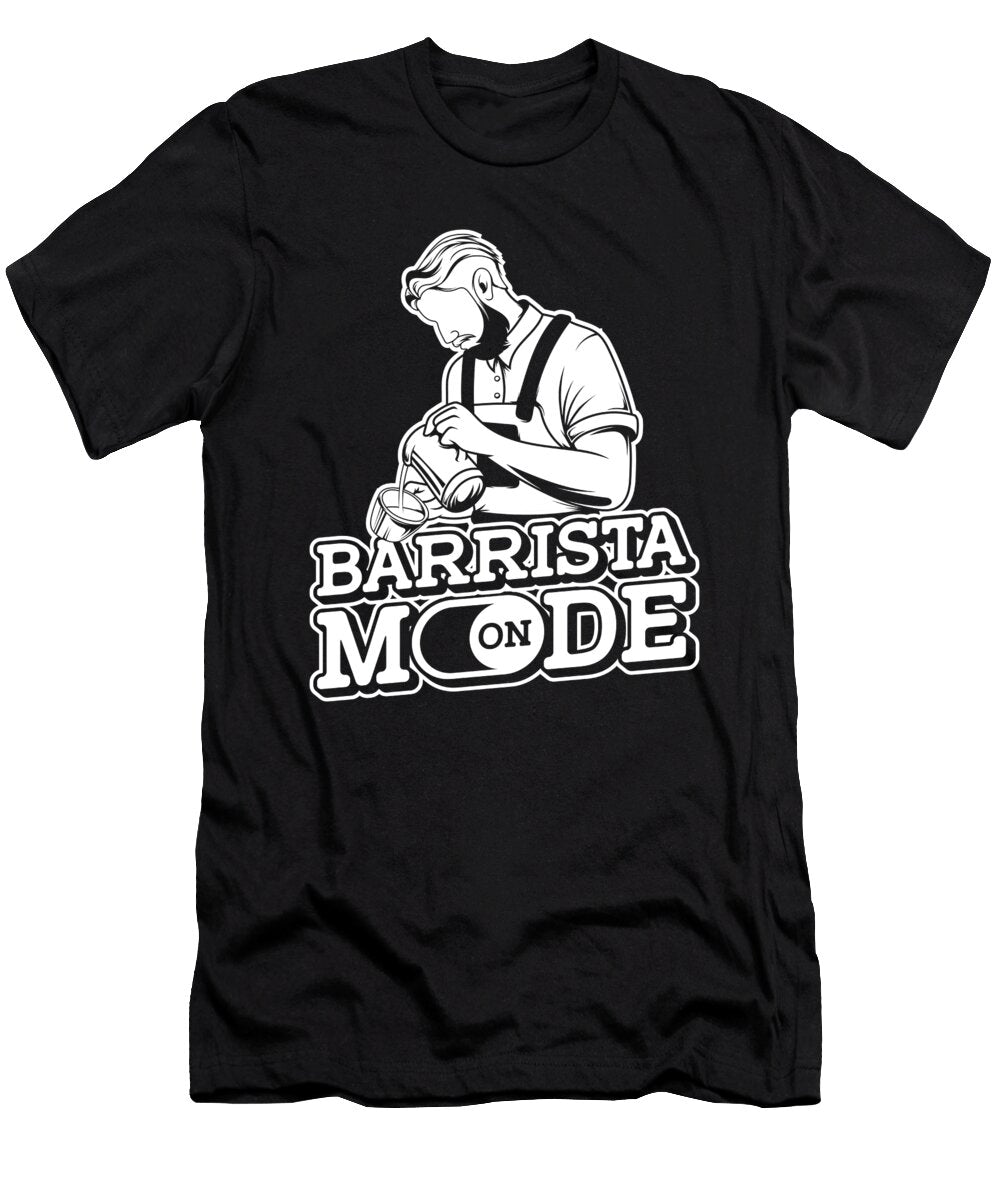 2 Barista Coffee Coffeemaker Crazy Squirrel T-Shirt