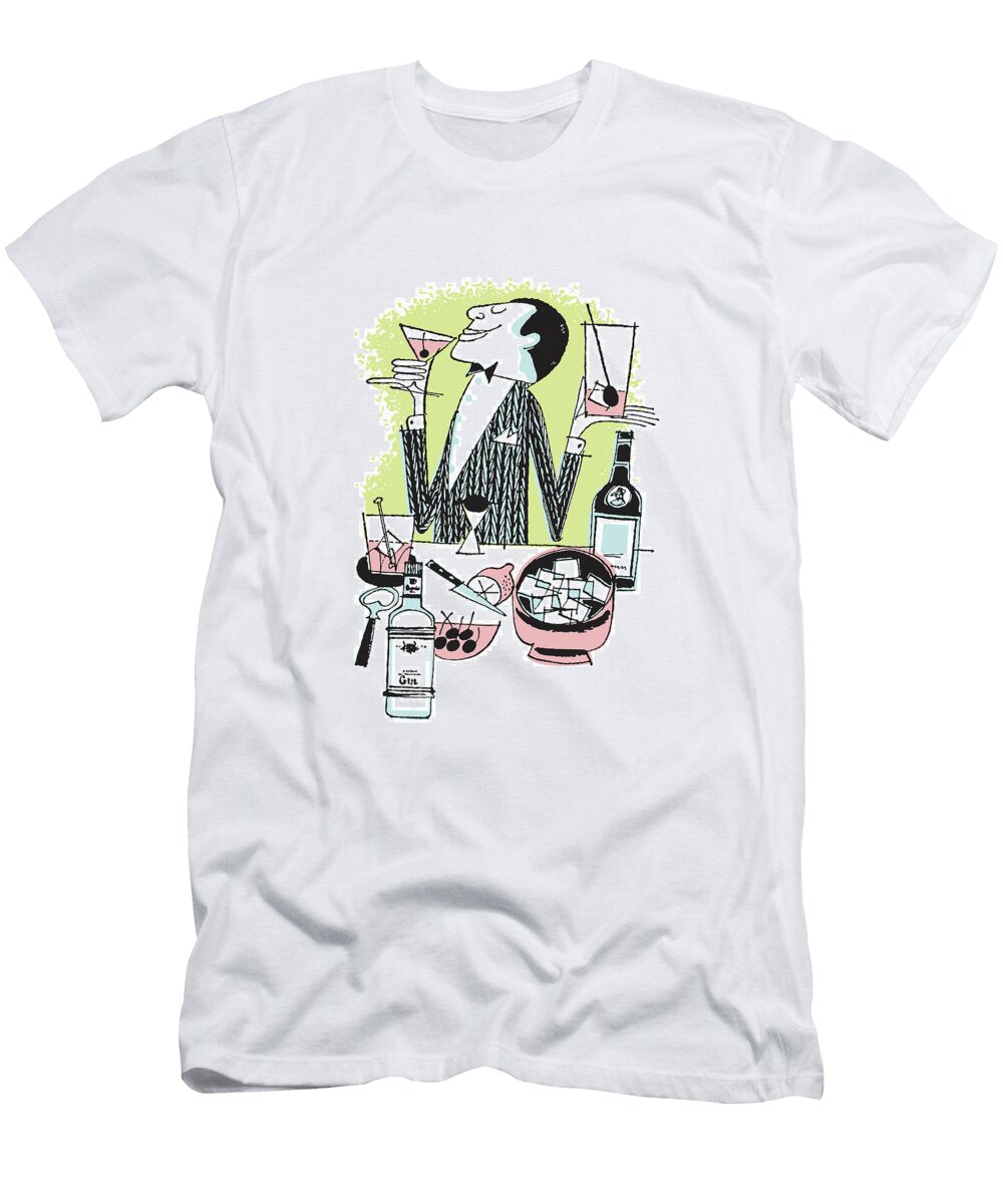 2 Bartender Csa Images T-Shirt