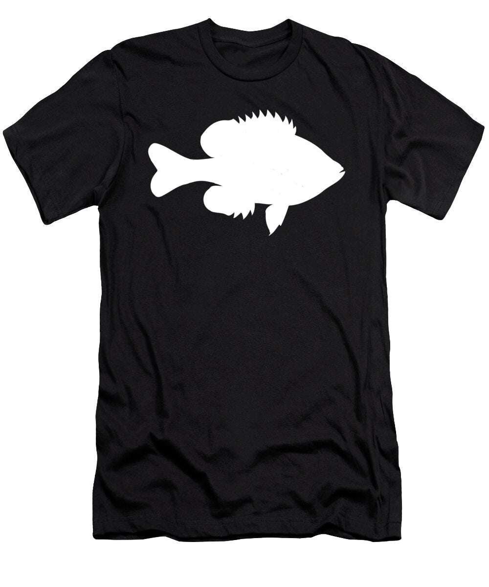 2 Bluegill Silhouette Fishing Freshwater Fish Gift Muc Designs T-Shirt