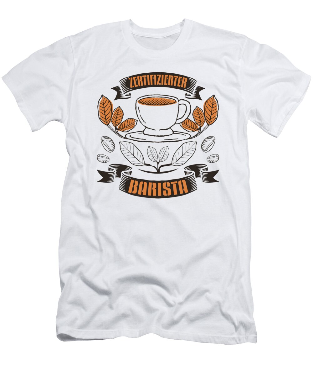 2 Certified Barista Vintage Coffee Cappuccino Greenoptix T-Shirt