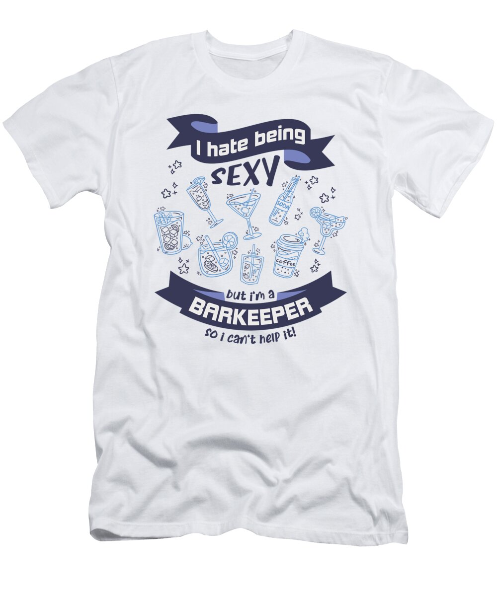 2 Certified Barkeeper Bartender Greenoptix T-Shirt