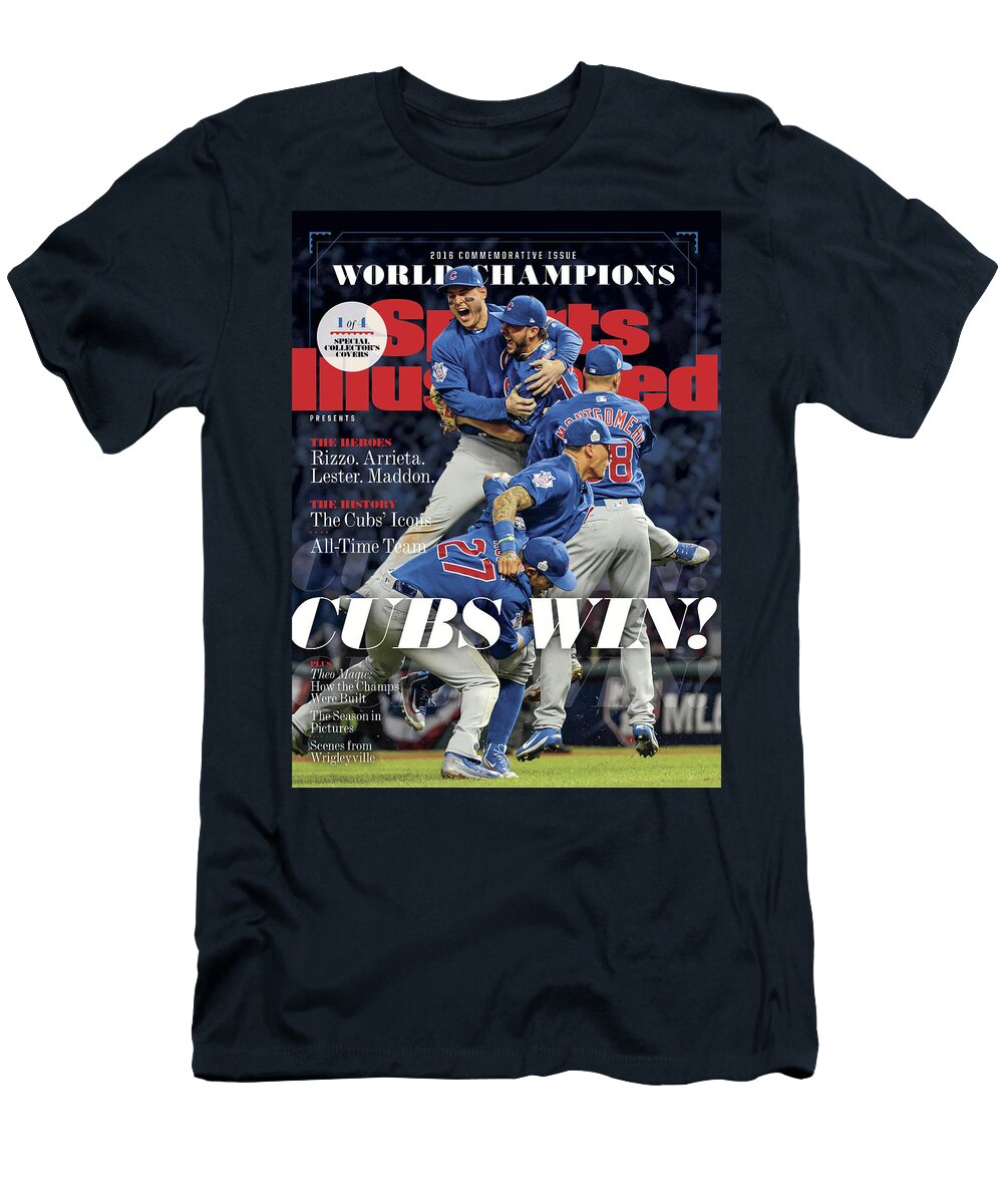 2 Chicago Cubs 2016 World Series Champions November 04 2016 Sports Illustrated Cover T-Shirt