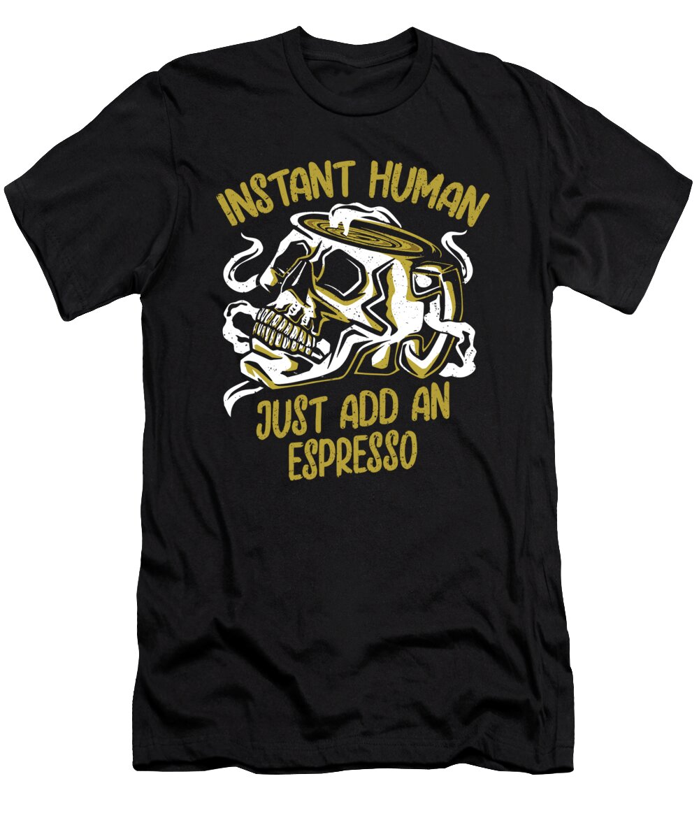 2 Coffee Espresso Beans Barista Espresso Crazy Squirrel T-Shirt