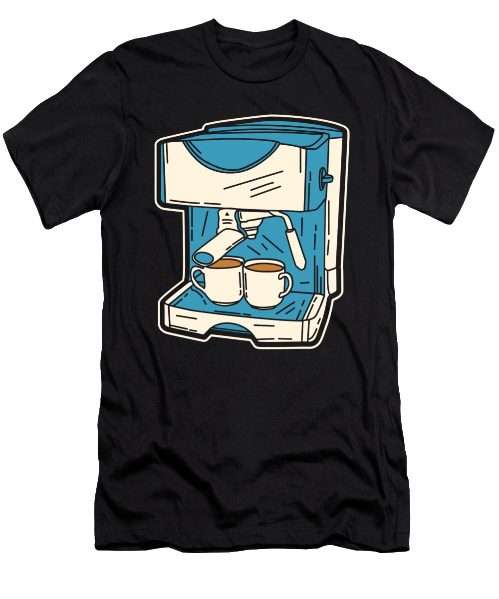 2 Coffee Machine Gift David Schuele Art T-Shirt
