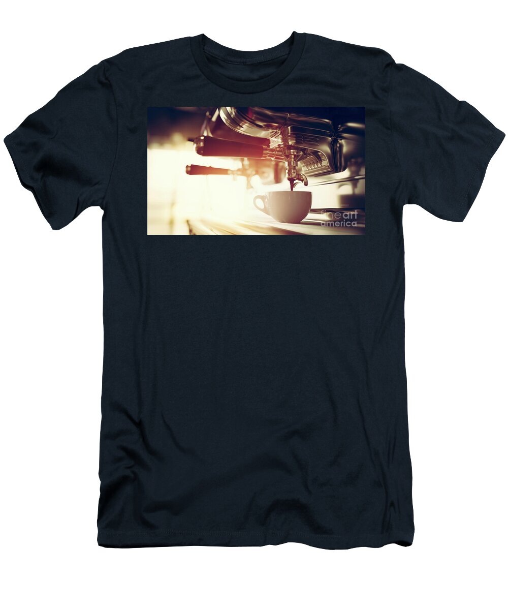 2 Coffee Machine in Restaurant Michal Bednarek T-Shirt