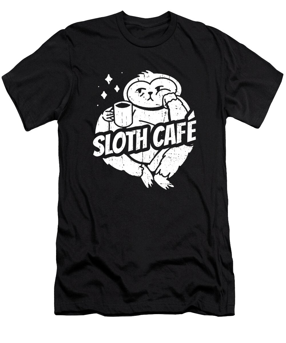 2 Coffee Sloth Crazy Squirrel T-Shirt