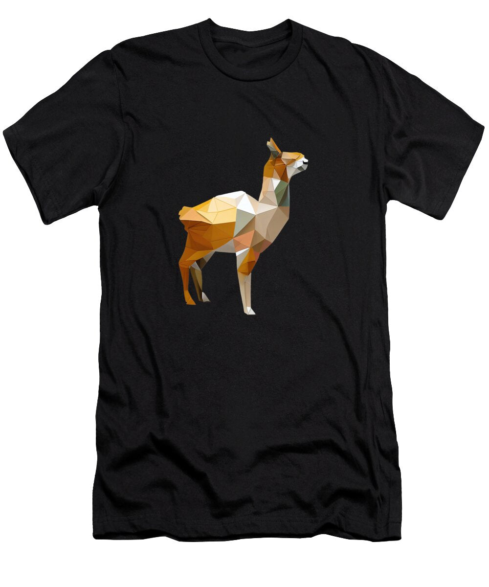 2 Colorful Origami Alpaca About Passion Art T-Shirt