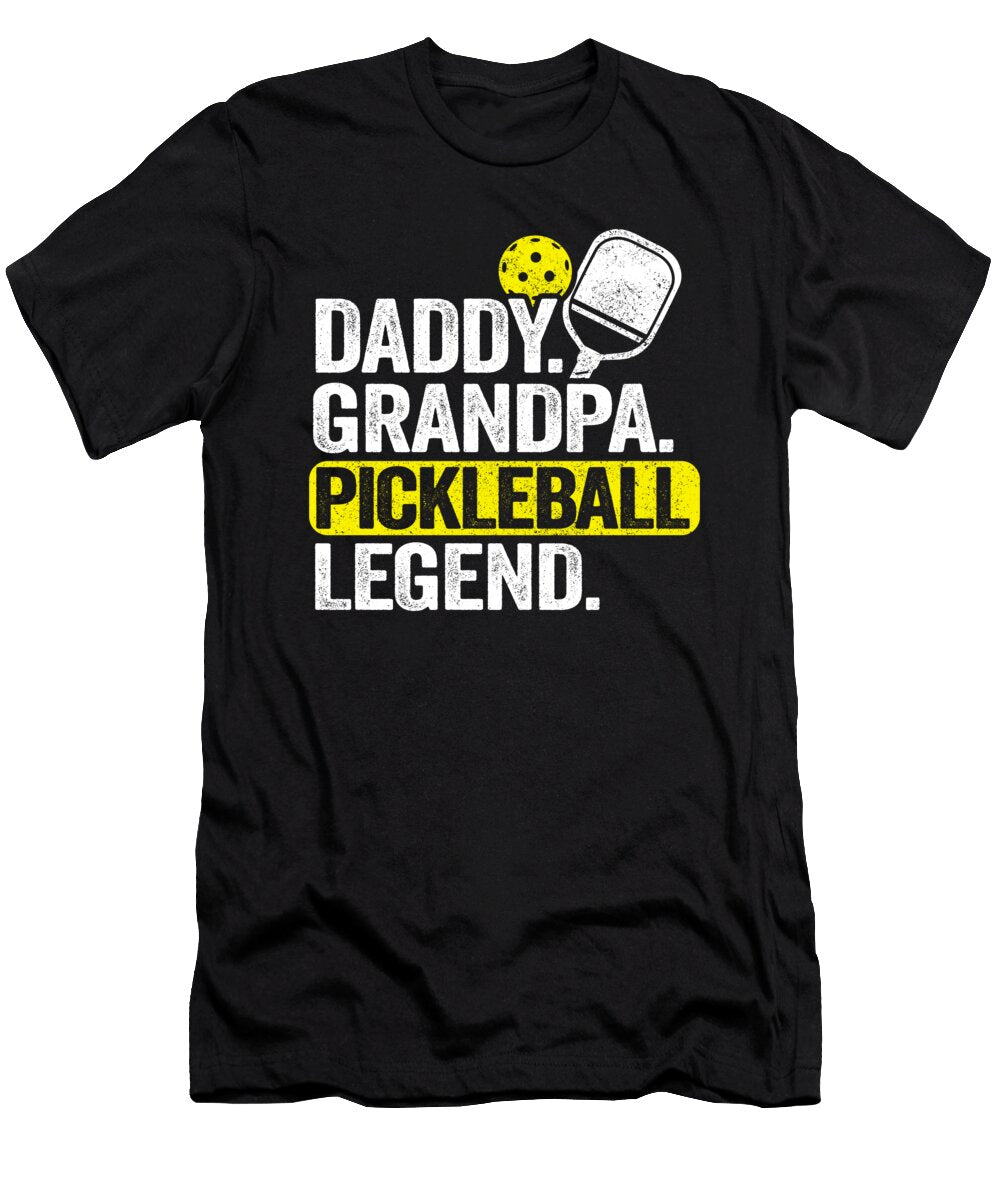 2 Daddy Grandpa Pickleball Legend Funny Pickleball Lisa Stronzi T-Shirt