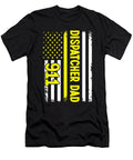 2 Dispatcher Dad 911 American Yellow Flag Policeman Florian Dold Art T-Shirt