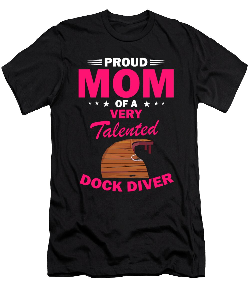 2 Dog Dock Diving Design for Canine Water Sport Zyneu Gangd T-Shirt