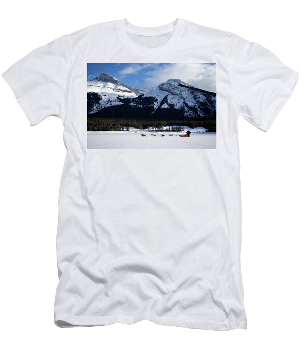 2 Dogsledding on a Frozen Lake Todd Korol T-Shirt