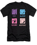 2 Eat Sleep Anime Repeat Manuel Schmucker T-Shirt