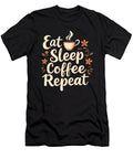 2 Eat Sleep Coffee Repeat Coffee Funny Coffee Steven Zimmer T-Shirt