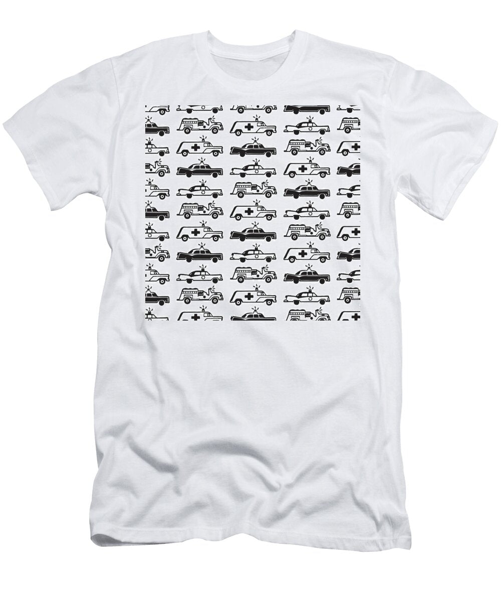 2 Emergency Vehicle Pattern Csa Images T-Shirt