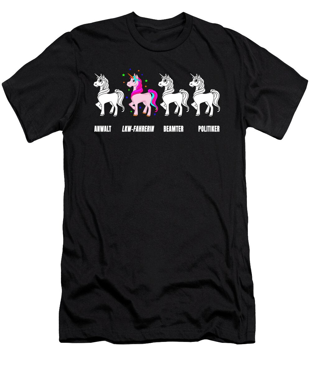 2 Female Truck Driver Logistics Highway Truck Gift Muc Designs T-Shirt