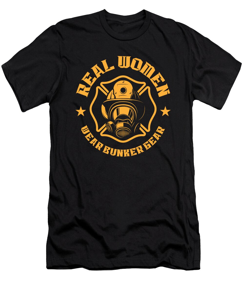 2 Firefighter Bunker Gear Firewoman Rescue Toms Store T-Shirt