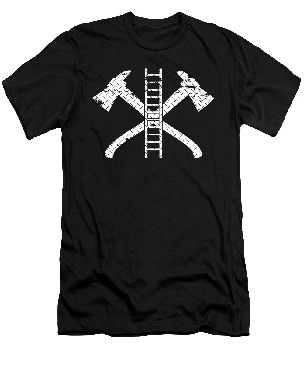 2 Fireman Ax Fire Fighter Ladder Firefighter Gift Kanig Designs T-Shirt
