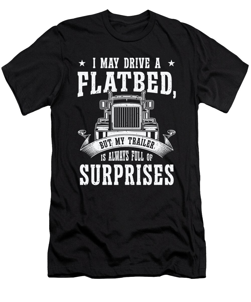 2 Flatbed Trucker Truck Driver Toms Store T-Shirt