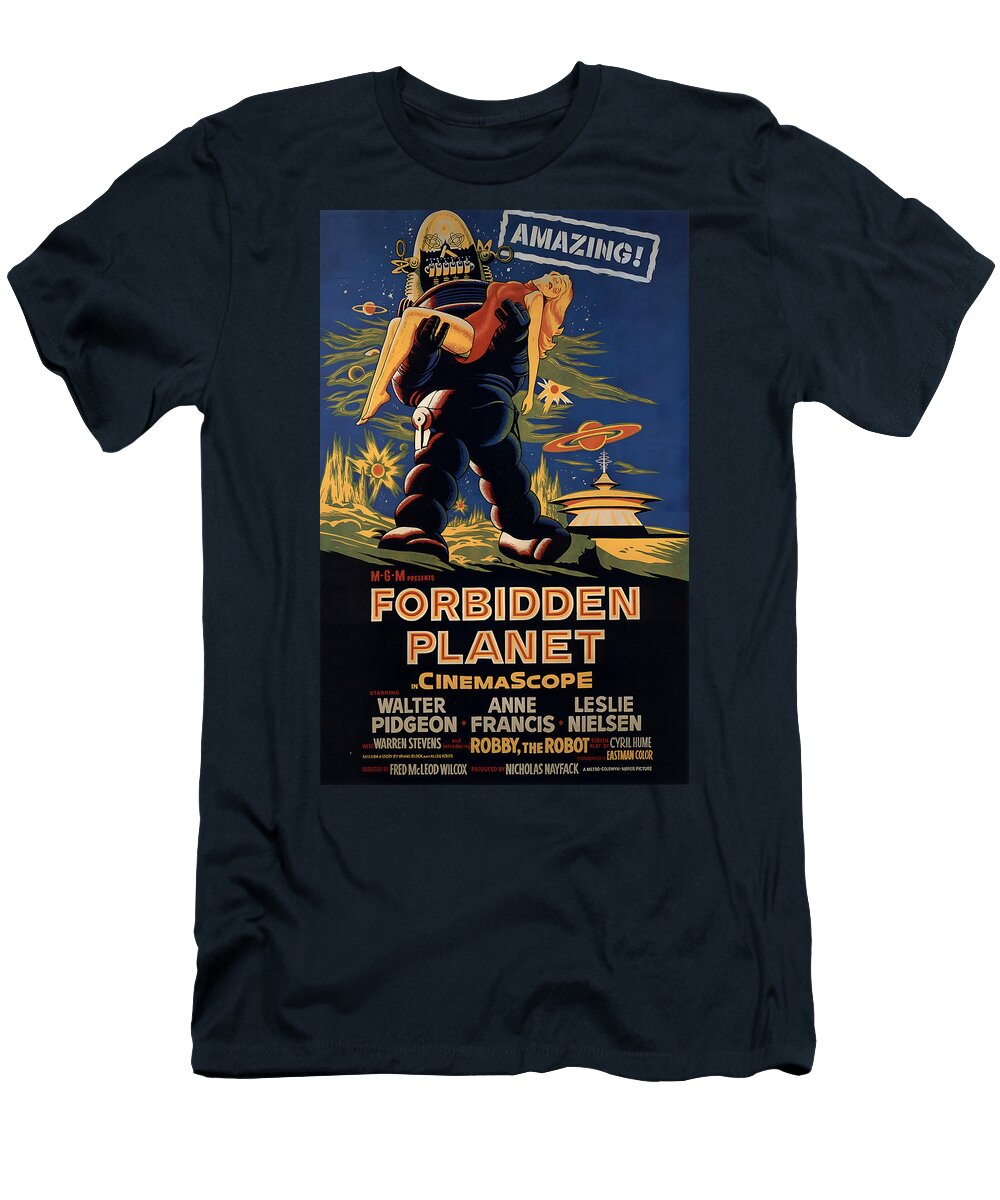 2 Forbidden Planet 1956 Movie Poster T-Shirt