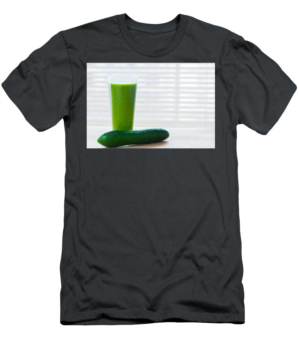 2 Fresh Juice From Green Vegetables and Fruits Healthy Vitamin Drink Michal Bednarek T-Shirt