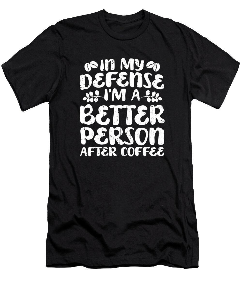 2 Funny Coffee Roasting Barista Cafe Roaster in My Defense Crazy Squirrel T-Shirt