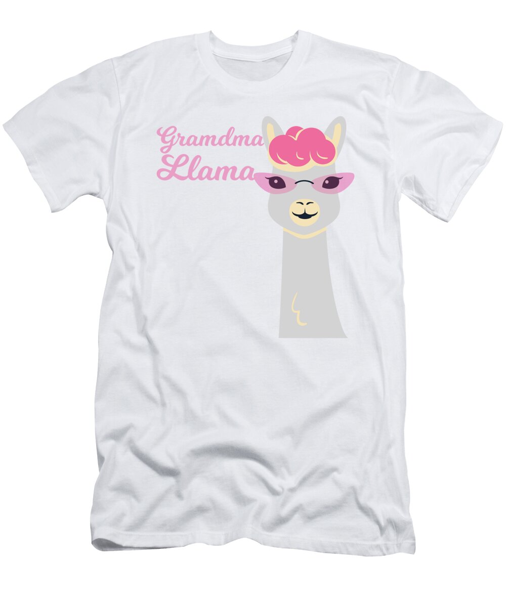 2 Funny Grandma Gift Grandma Llama Gift James C T-Shirt