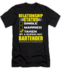 2 Funny His and Her Gift Idea Bartender Relationship Status Haselshirt T-Shirt