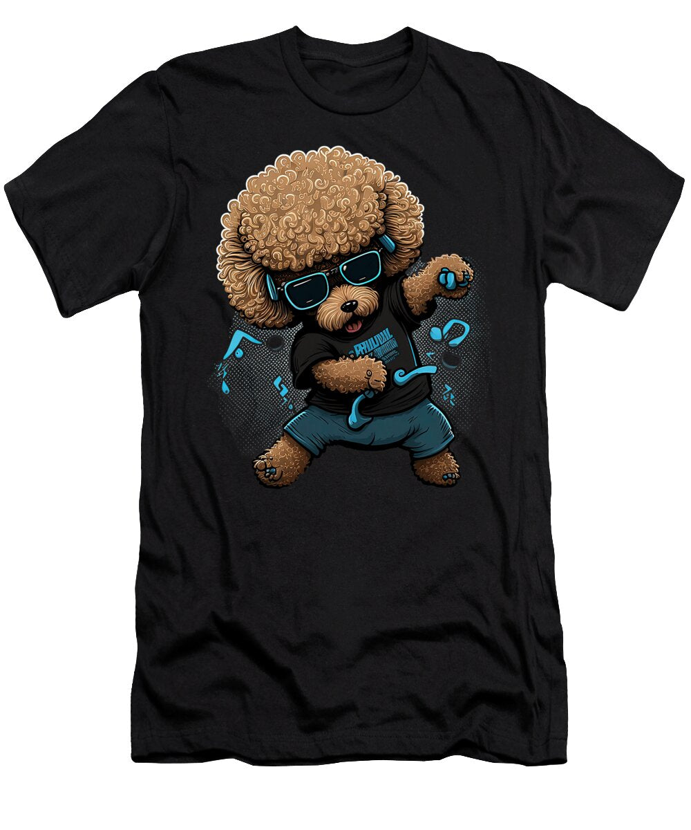 2 Funny Poodle Dog Miniature Poodle Toy Poodle for Sophie Eleanor T-Shirt