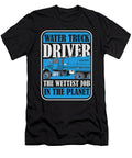 2 Funny Truck Driver Trucker Rig Trucking Water Truck Driver Crazy Squirrel T-Shirt