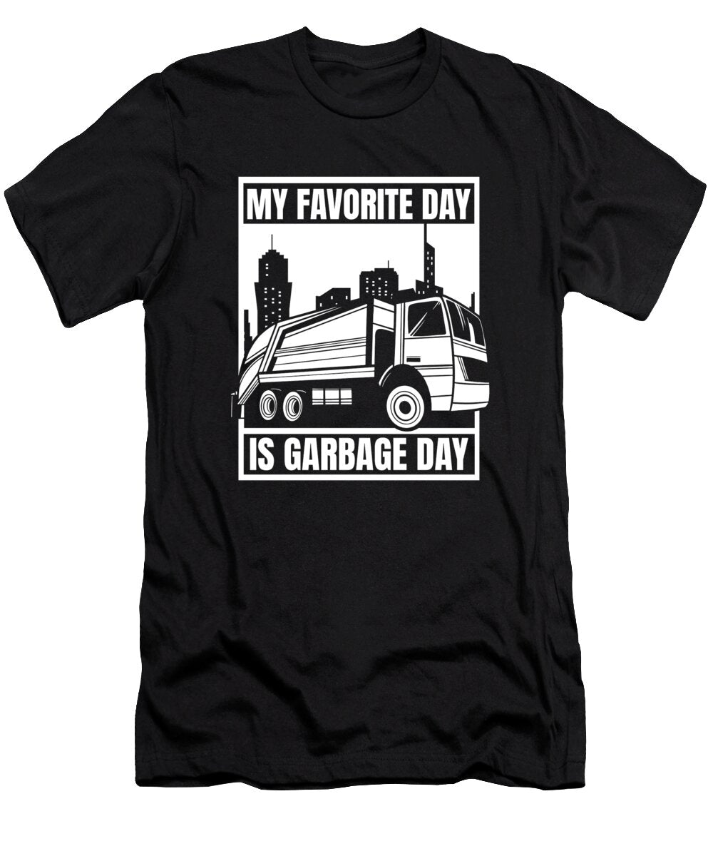 2 Funny Truck Driver Trucking Rig Trucker Garbage Truck Crazy Squirrel T-Shirt