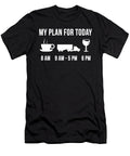 2 Funny Trucker Job Trucking Career My Plan for Today Lukas Davis T-Shirt