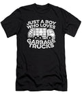 2 Garbage Truck Driver Just a Boy Who Loves Garbage Trucks Crazy Squirrel T-Shirt